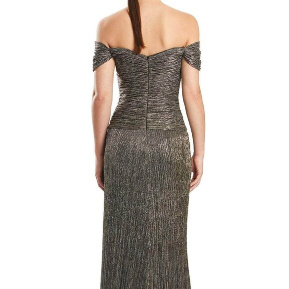 NWT Alexander by Daymor 1858F23 Prom Dress Bronze size 6 - Picture 2 of 9